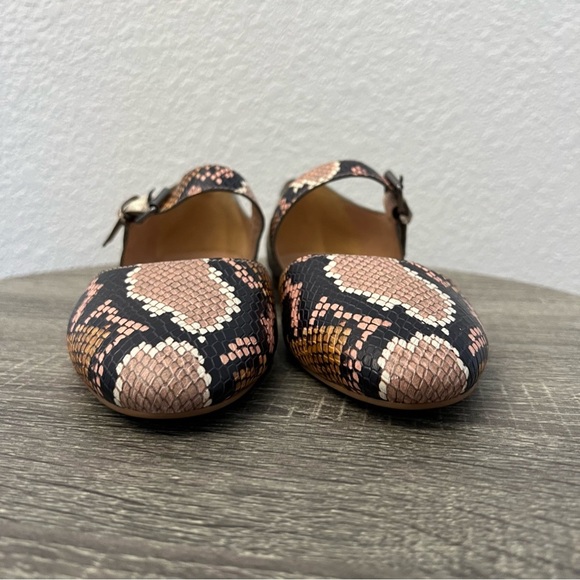 Madewell NWOT The Alina Mary-Jane Flat in Snake Embossed Leather- Size 9 - Picture 11 of 15